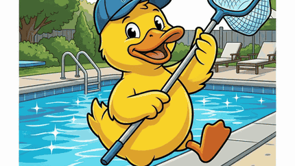 The Ducky Pools duck, dancing